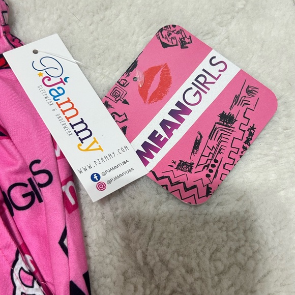 Girls' Pink Mean Girls Graphic Pajama Pants - Picture 2 of 3